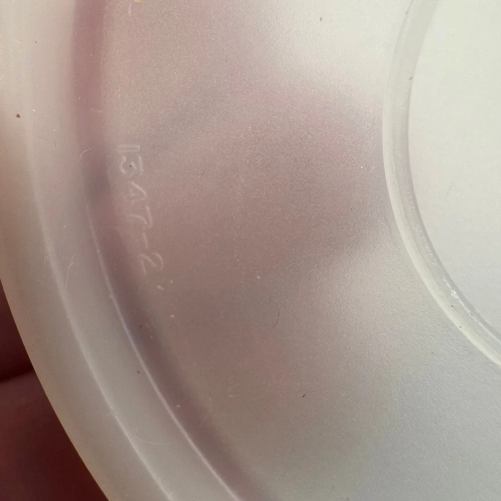 Tupperware Replacement Lids Set 7 Clear 296-43 1347-2 Vintage Kitchen Storage